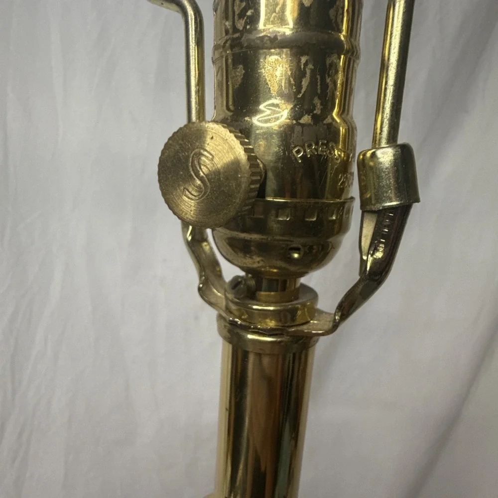 Vintage Stiffel Brass Table Lamp Baluster Urn Hollywood Regency MCM Heavy 29